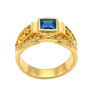 Nhẫn Nam Vàng Vàng 18K - MTN0809-2