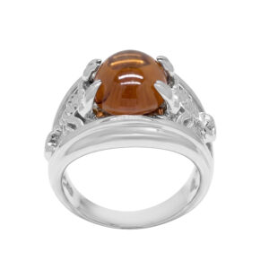 Nhẫn Nam Vàng Trắng 18K - NLM02-1