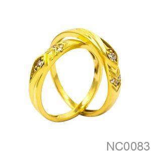 Nhẫn Cưới Vàng Vàng 18K(750) - NC0083