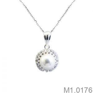 Mặt Dây Chuyền Vàng Trắng 10K(417) - M1.0176