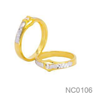 Nhẫn Cưới Hai Màu Vàng 610 - NC0106