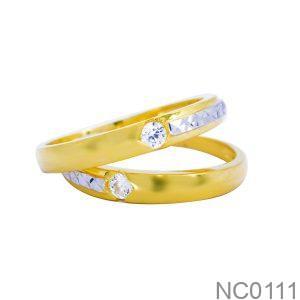 Nhẫn Cưới Vàng Vàng 18K(750) - NC0111