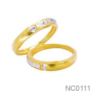 Nhẫn Cưới Vàng Vàng 18K(750) - NC0111