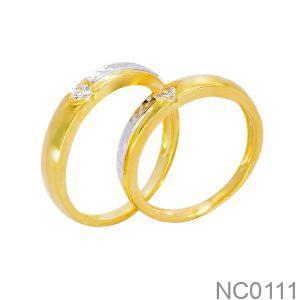 Nhẫn Cưới Vàng Vàng 18K(750) - NC0111