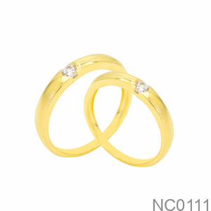 Nhẫn Cưới Vàng Vàng 18K(750) - NC0111