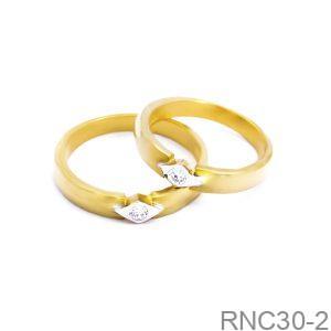 Nhẫn Cưới Vàng Vàng 18K(750) - RNC30-2