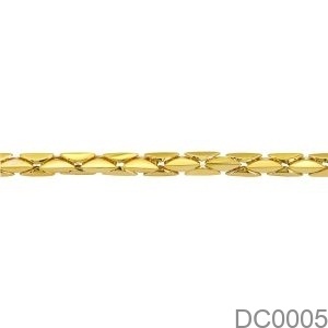 Dây Chuyền Nam Vàng Trắng 18K(750) - DC0005