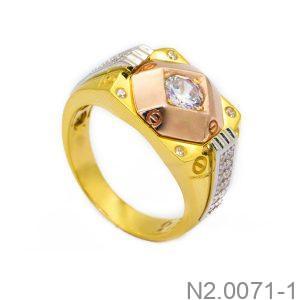 Nhẫn Nam Vàng Vàng 18K - N2.0071-1