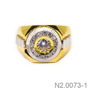 Nhẫn Nam Vàng Vàng 18K(750) - N2.0073-1