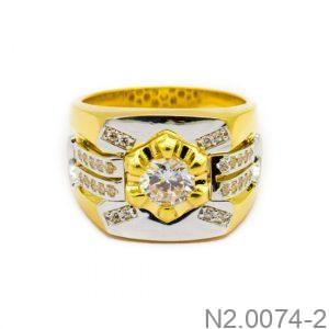 Nhẫn Nam Vàng Vàng 18K(750) - N2.0074-2