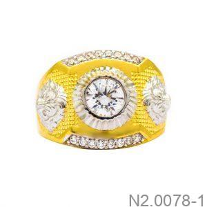 Nhẫn Nam Vàng Vàng 18K(750) - N2.0078-1