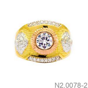 Nhẫn Nam Vàng Vàng 18K(750) - N2.0078-2