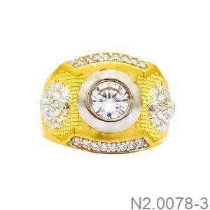 Nhẫn Nam Vàng Vàng 18K(750) - N2.0078-3