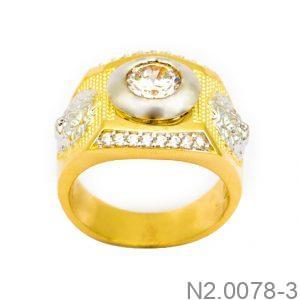 Nhẫn Nam Vàng Vàng 18K(750) - N2.0078-3