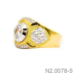 Nhẫn Nam Vàng Vàng 18K(750) - N2.0078-5