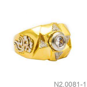 Nhẫn Nam Vàng Vàng 18K - N2.0081-1