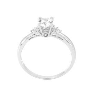 Nhẫn Cầu Hôn Vàng Trắng Ý - N1.0525