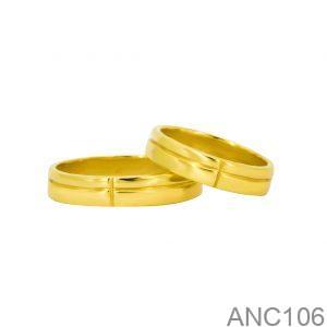 Nhẫn Cưới Vàng Vàng 18K - ANC106