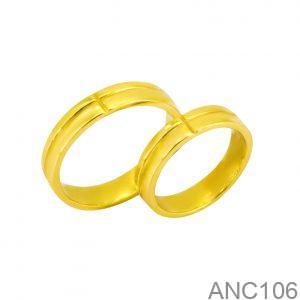 Nhẫn Cưới Vàng Vàng 18K - ANC106