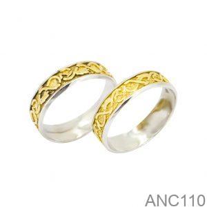 Nhẫn Cưới Hai Màu Vàng 18k - ANC110