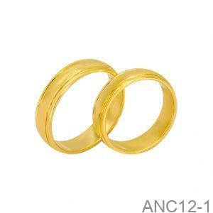 Nhẫn Cưới Vàng Vàng 18K - ANC12-1