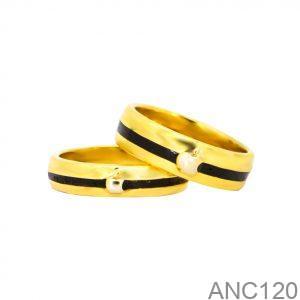 Nhẫn Cưới Vàng Vàng 18K - ANC120