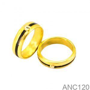 Nhẫn Cưới Vàng Vàng 18K - ANC120
