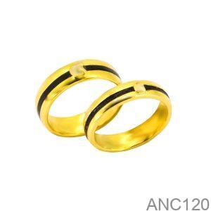 Nhẫn Cưới Vàng Vàng 18K(750) - ANC120