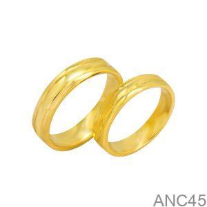 Nhẫn Cưới Vàng Vàng 18K - ANC45