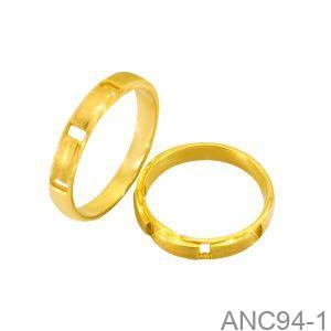 Nhẫn Cưới Vàng Vàng 18K(750) - ANC94-1