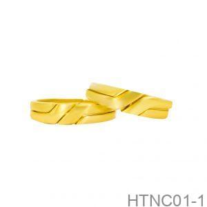 Nhẫn Cưới Vàng Vàng 18K - HTNC01-1