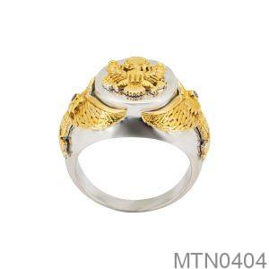 Nhẫn Nam Hai Màu Vàng 10K - MTN0404