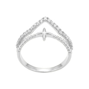 Nhẫn Nữ Vàng Trắng 18K - N1.0170-1