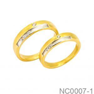 Nhẫn Cưới Vàng Vàng 18K - NC0007-1