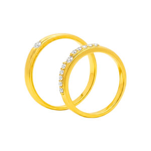 Nhẫn Cưới Vàng Vàng 18K - NC0023