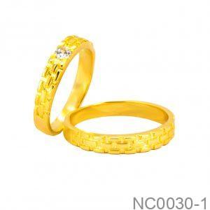 Nhẫn Cưới Vàng Vàng 18K - NC0030-1
