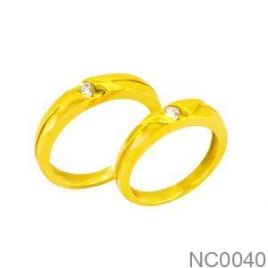 Nhẫn Cưới Vàng Vàng 18K(750) - NC0040