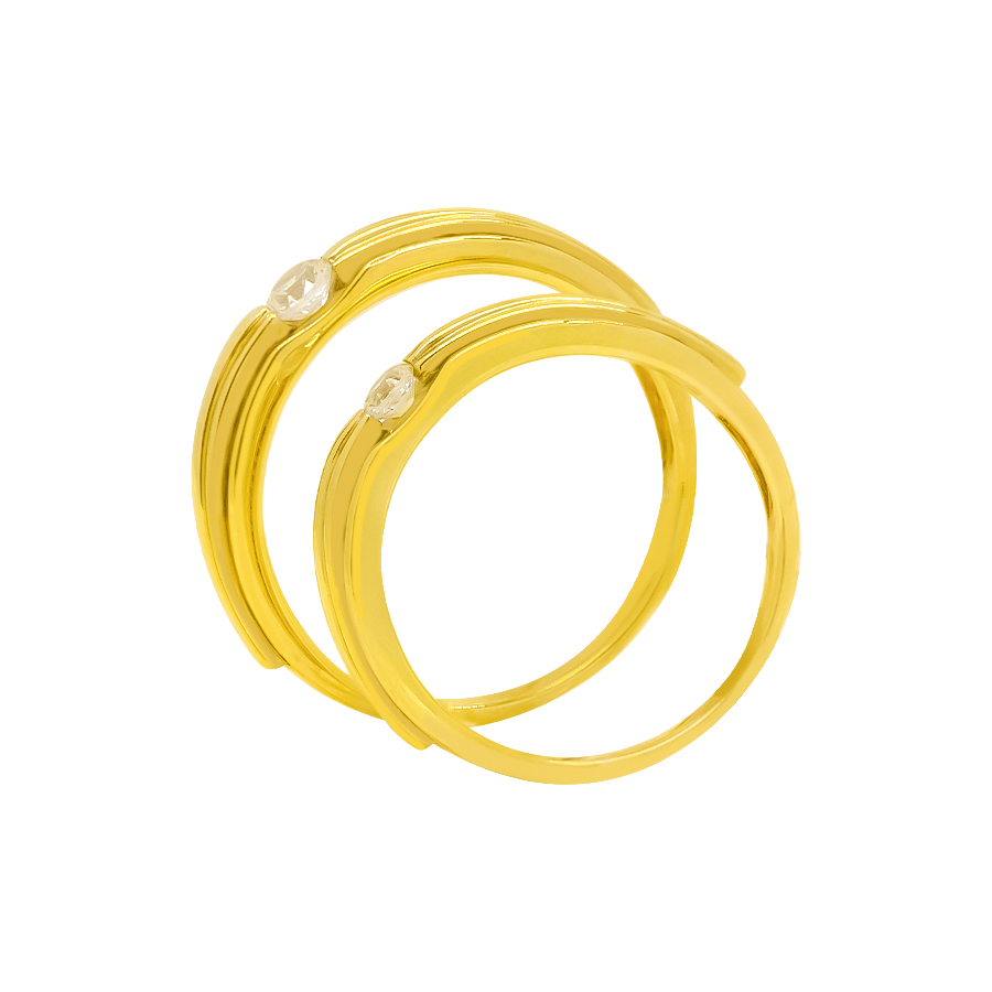 Nhẫn Cưới Vàng Vàng 610 - NC0049