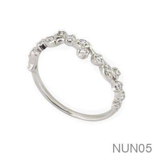 Nhẫn Nữ Vàng Trắng 18K(750) - NUN05