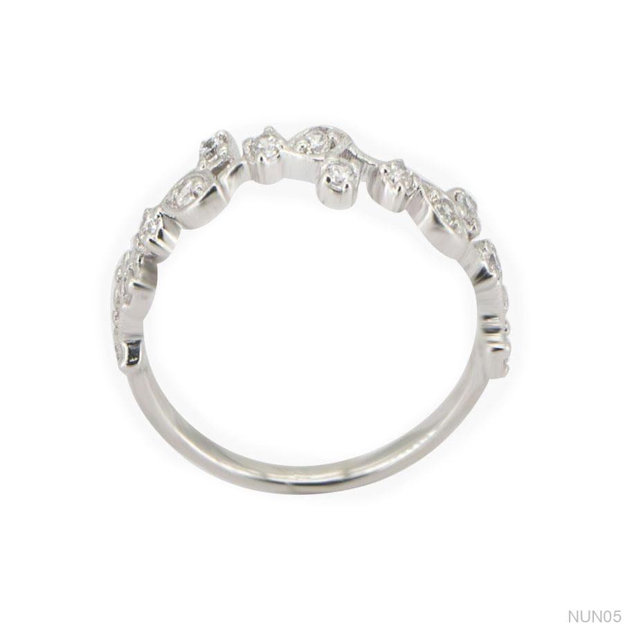 Nhẫn Nữ Vàng Trắng 18K(750) - NUN05