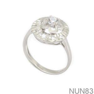 Nhẫn Nữ Vàng Trắng 10K(417) Đính Đá CZ - NUN83