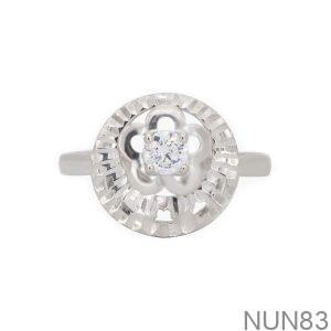 Nhẫn Nữ Vàng Trắng 10K(417) Đính Đá CZ - NUN83