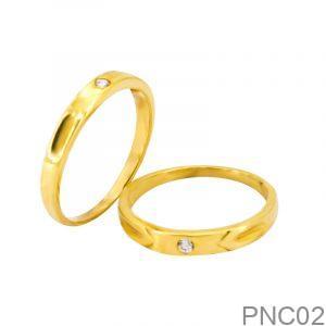 Nhẫn Cưới Vàng Vàng 610 - PNC02