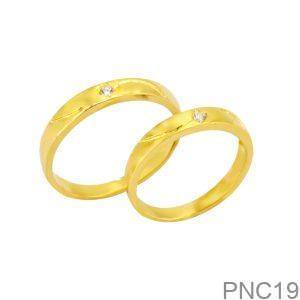 Nhẫn Cưới Vàng Vàng 18K(750) - PNC19