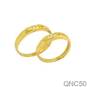 Nhẫn Cưới Vàng Vàng 18K(750) - QNC50