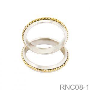 Nhẫn Cưới Vàng Vàng 18K - RNC08-1