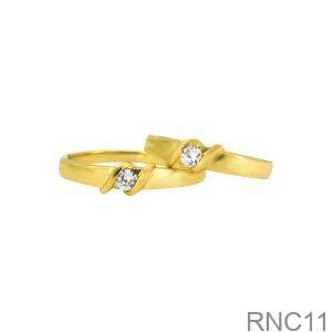 Nhẫn Cưới Vàng Vàng 18K - RNC11
