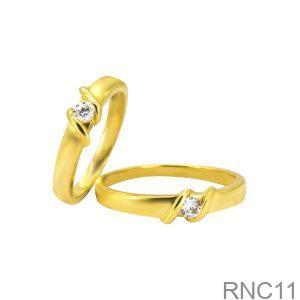 Nhẫn Cưới Vàng Vàng 18K - RNC11
