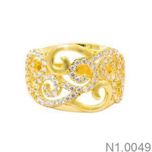 Nhẫn Nữ Vàng Vàng 18K(750) - N1.0049