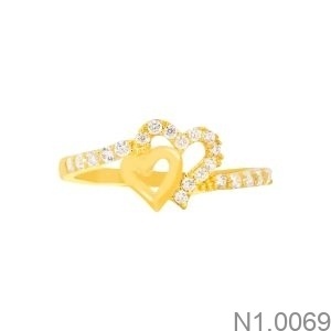 Nhẫn Nữ Trái Tim Vàng 18K(750) - N1.0069